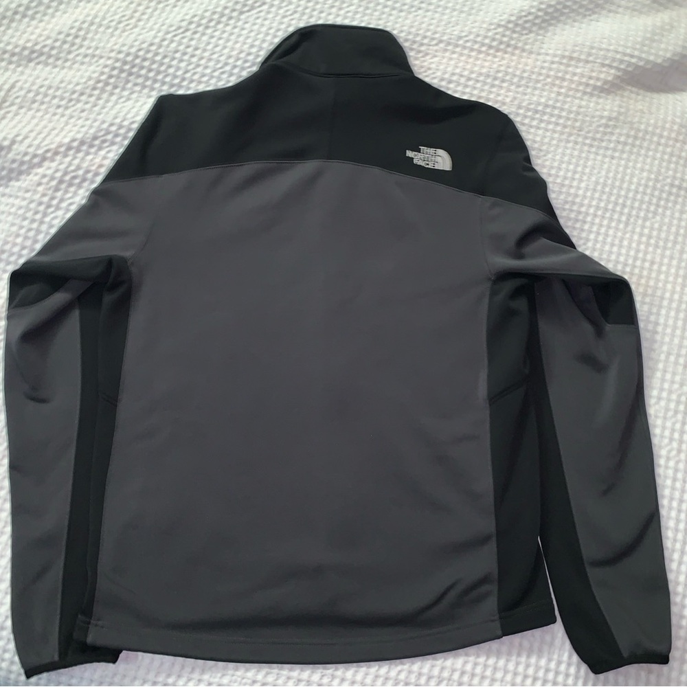 The North Face Momentum Fleece Jacket Mens Medium Gray/Black Full Zip Outdoor - Picture 2 of 5